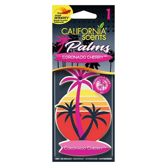 California Scents Lufterfrischer Palms Paper - Coronado Cherry - Ansicht von oben