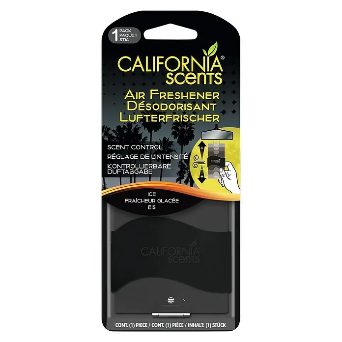 California Scents Lufterfrischer Papier - Ice - Ansicht von oben