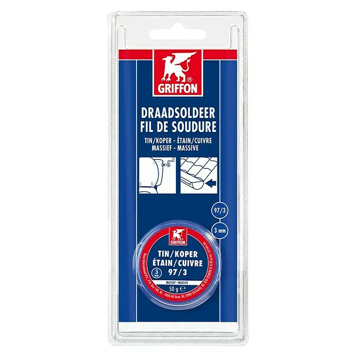 Griffon Elektronica soldeer - 3 mm, 50 g - Top-down weergave