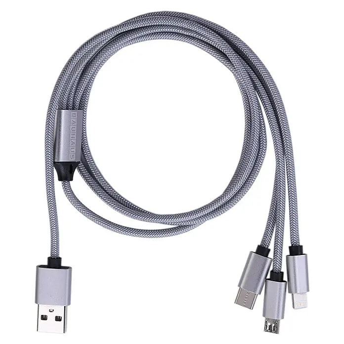 BAUHAUS Conector USB Set - Conector USB A, conector USB C, conector USB Micro, conector Lightning - Vista descendente