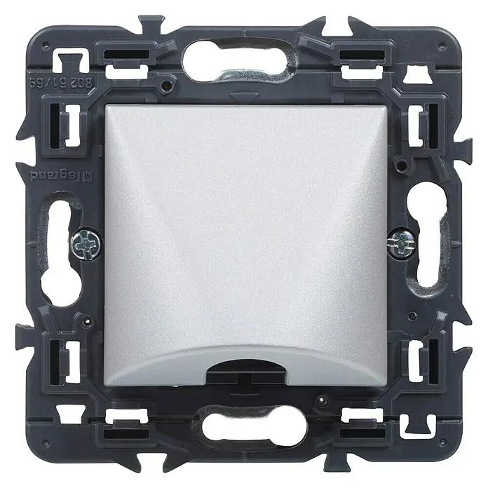 Legrand Valena Next Pasacables - Aluminio, Diámetro: 12 mm - Vista frontal