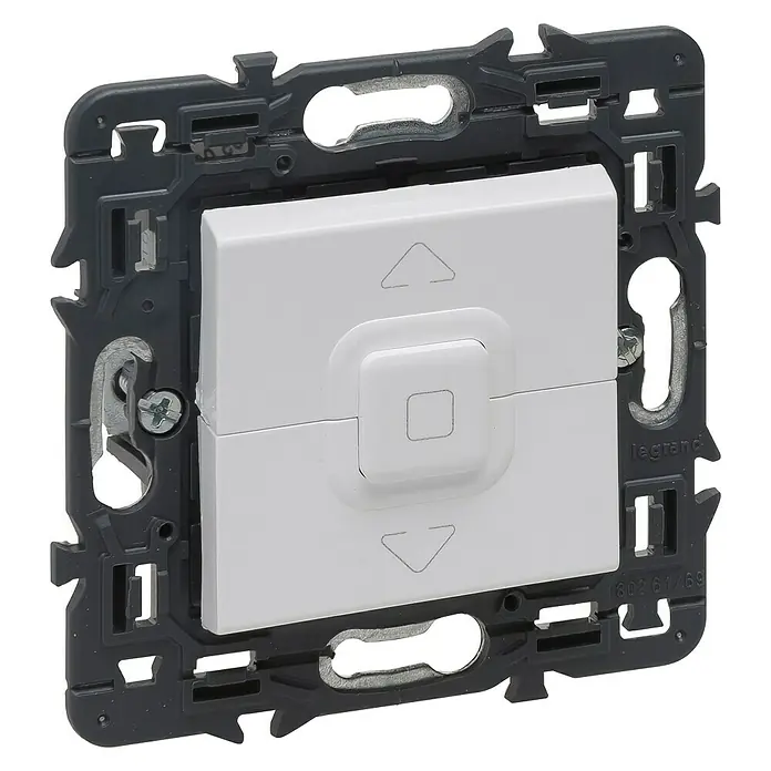 Legrand Valena Next Interruptor para persianas - En pared, Blanco - Vista angular