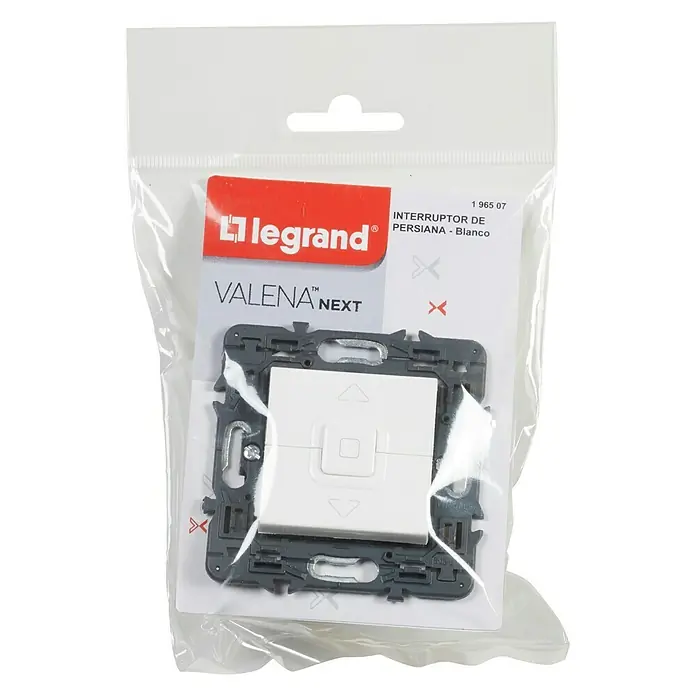 Legrand Valena Next Interruptor para persianas - En pared, Blanco - Vista descendente