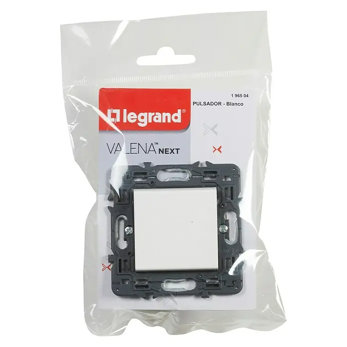 Legrand Valena Next Pulsador - Blanco, Montaje en la pared, Plástico - Vista descendente