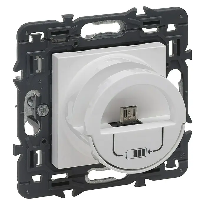 Legrand Valena Next Conector USB Dock station - Tipo de conexión: Hembrilla F - Vista angular