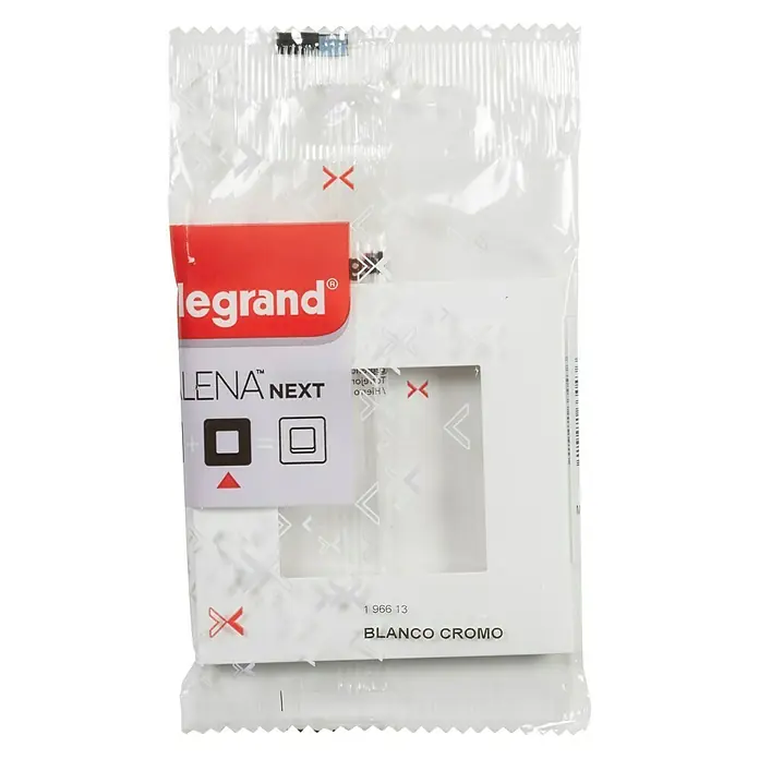Legrand Valena Next Marco - Blanco/Cromado, x 1, Plástico, Montaje en la pared - Vista descendente