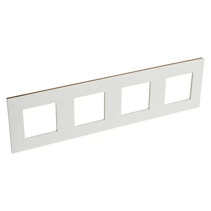 Legrand Valena Next Marco - Blanco/Oro rosa, x 4, Plástico, Montaje en la pared - Vista angular