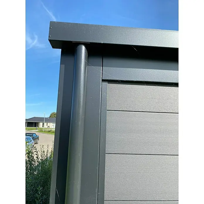 Abson Gerätehaus - 3,3 x 3 m, Passend für: Abson Carports - Stimmungsaufnahme