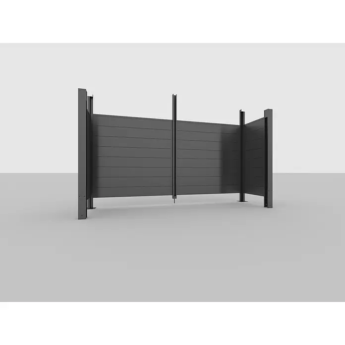 Abson Calux Endwand für Einzelcarport I - L x H: 340 x 170 cm, Grau - Stimmungsaufnahme