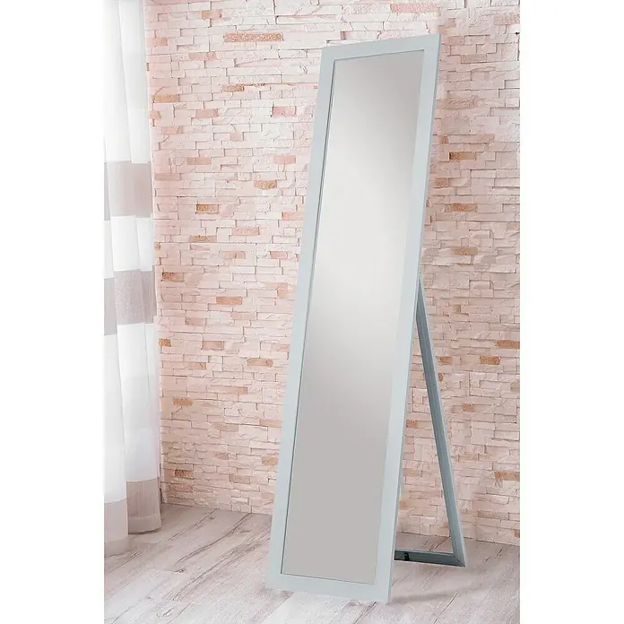 Standspiegel Emilia - 40 x 160 cm, Silber - Stimmungsaufnahme