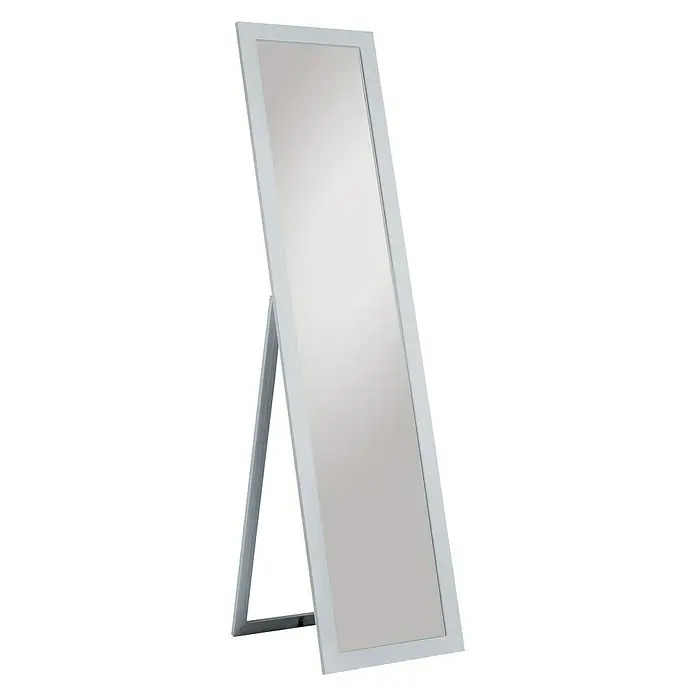 Standspiegel Emilia - 40 x 160 cm, Silber - Diagonale Ansicht