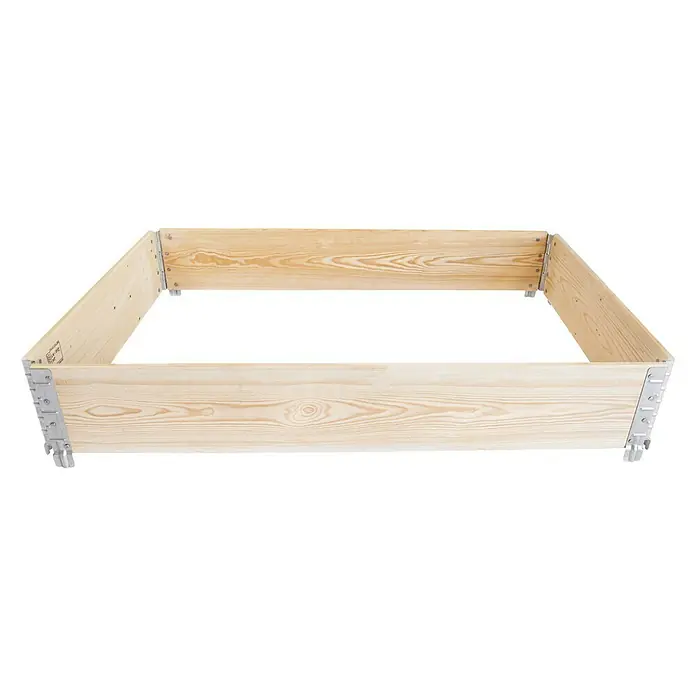 Gardol Hochbeet Palettenrahmen - 120 x 80 x 20 cm, Holz, Natur - Vorderansicht