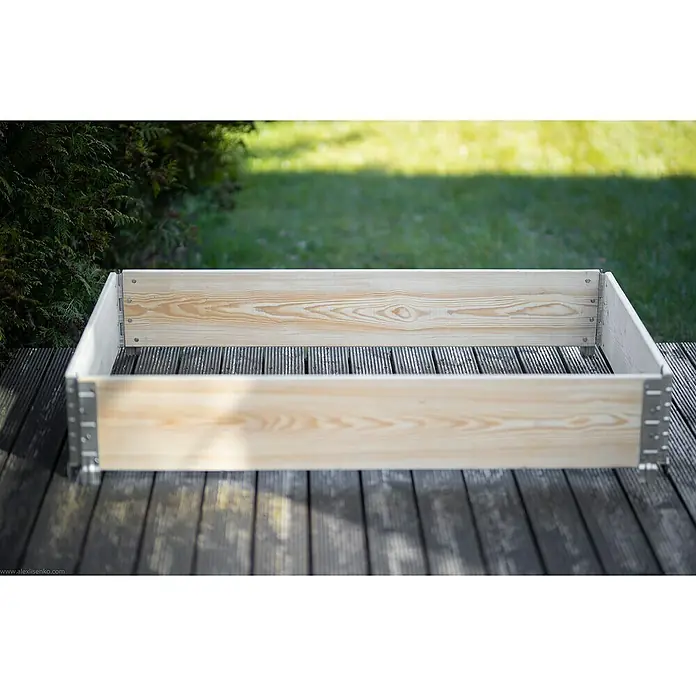 Gardol Hochbeet Palettenrahmen - 120 x 80 x 20 cm, Holz, Natur - Stimmungsaufnahme