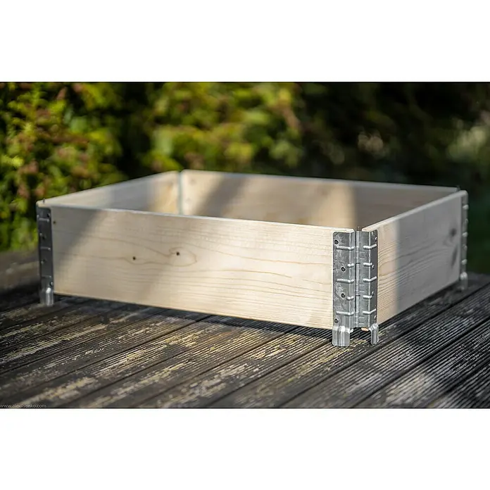 Gardol Hochbeet Palettenrahmen - 80 x 60 cm, Holz, Natur - Stimmungsaufnahme