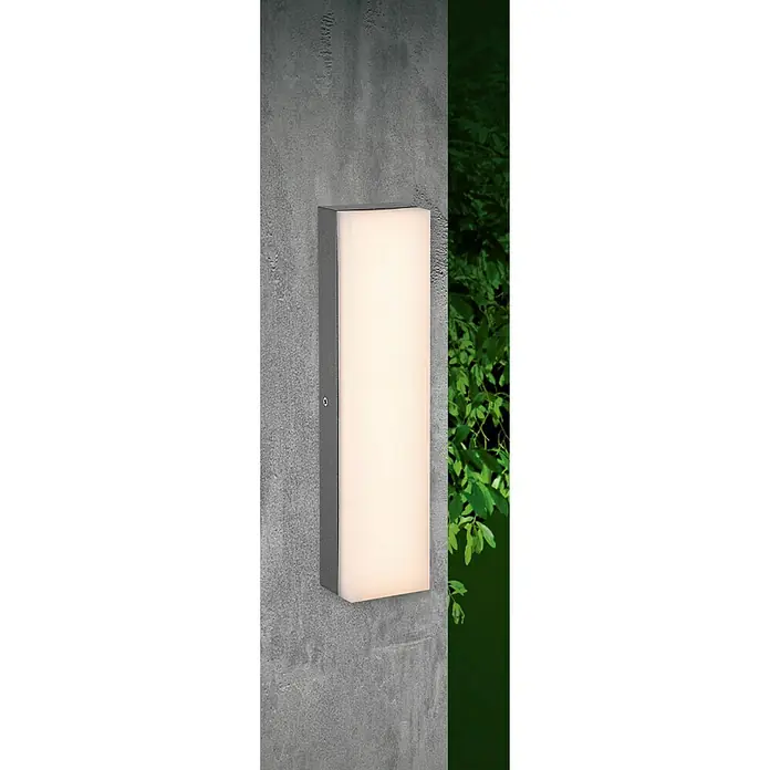 Starlux LED-Außenwandleuchte Laholm - 8 W, 7 x 5,3 x 30 cm, Dunkelgrau, IP54 - Detailaufnahme