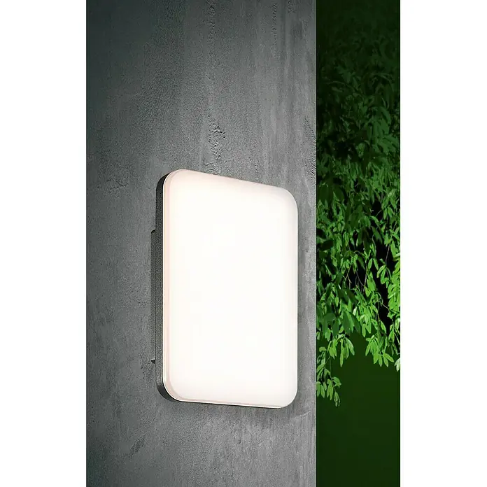 Starlux LED-Außenwandleuchte - 10 W, 149 x 83 x 216 mm, Dunkelgrau, IP54 - Detailaufnahme