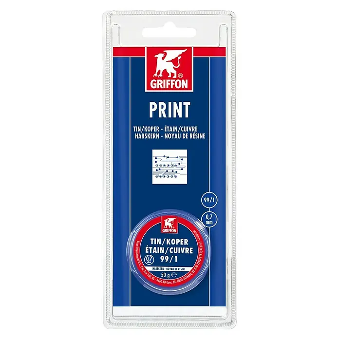 Griffon Standaardsoldeer Blister 50 g - 7 mm, 50 g - Top-down weergave