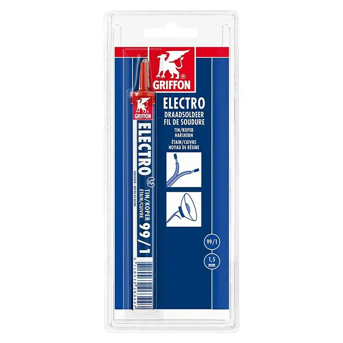 Griffon Standaardsoldeer Blister 3 m - 1,5 mm, Geschikt voor: Solderen - Top-down weergave