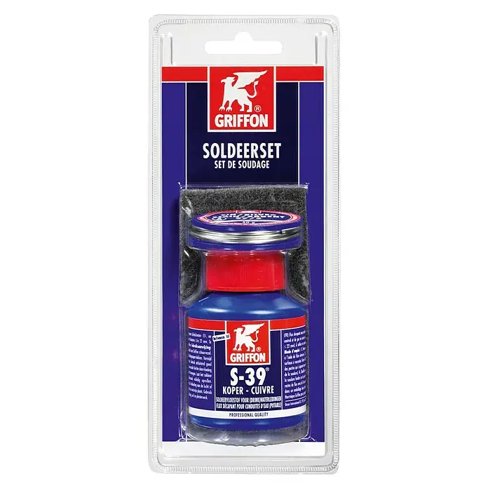 Griffon Zachtsoldeerset Blister 125 g - Geschikt voor: Drinkwaterinstallatie - Top-down weergave