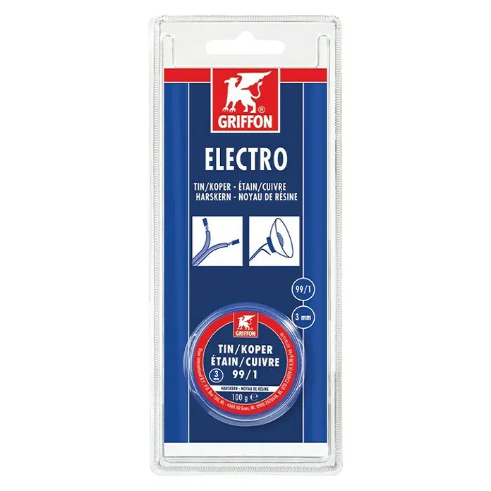 Griffon Standaardsoldeer Blister 100 g - 3 mm, 100 g - Top-down weergave