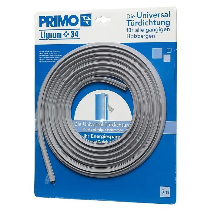 Primo Türdichtung Lignum 34 - Grau, 5 m, Passend für: Nutbreite 3 – 4 mm - Ansicht von oben