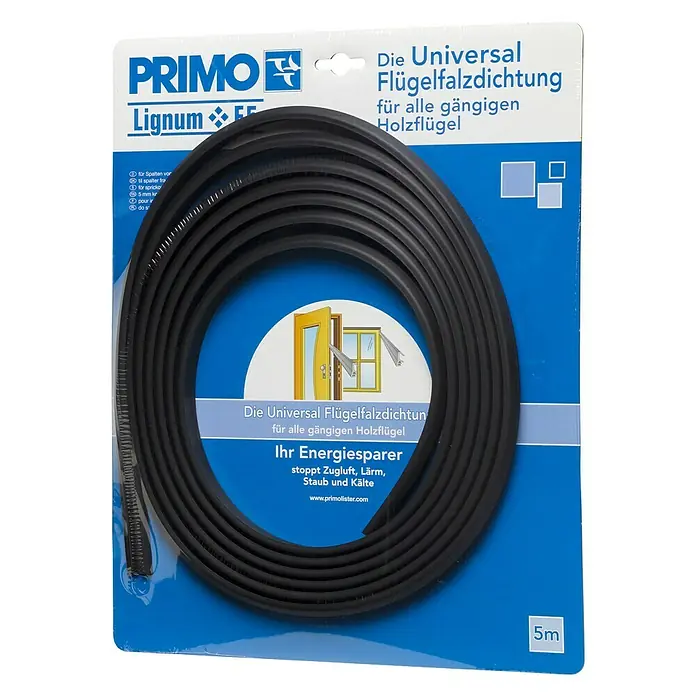 Primo Universaldichtung Lignum F 45 - Schwarz, 6 m, Passend für: Nutbreite 4 – 5 mm - Ansicht von oben