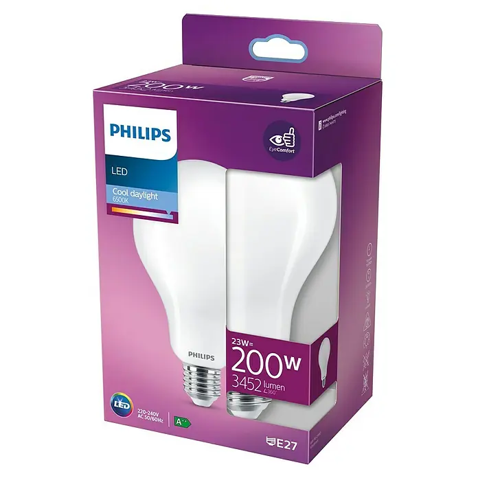 Philips Bombilla LED Classic CDL - E27, 200 W, 3.452 lm - Vista frontal
