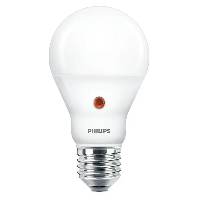 Philips Bombilla LED Classic CW c/ sensor - E27, 60 W, A60, 806 lm - Vista frontal