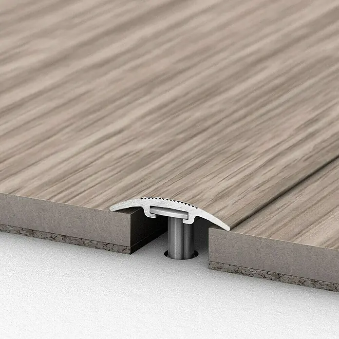LOGOCLIC Übergangsprofil 201 - Eiche Grau, 0,9 m x 30 mm, Montageart: Schrauben - Detailaufnahme