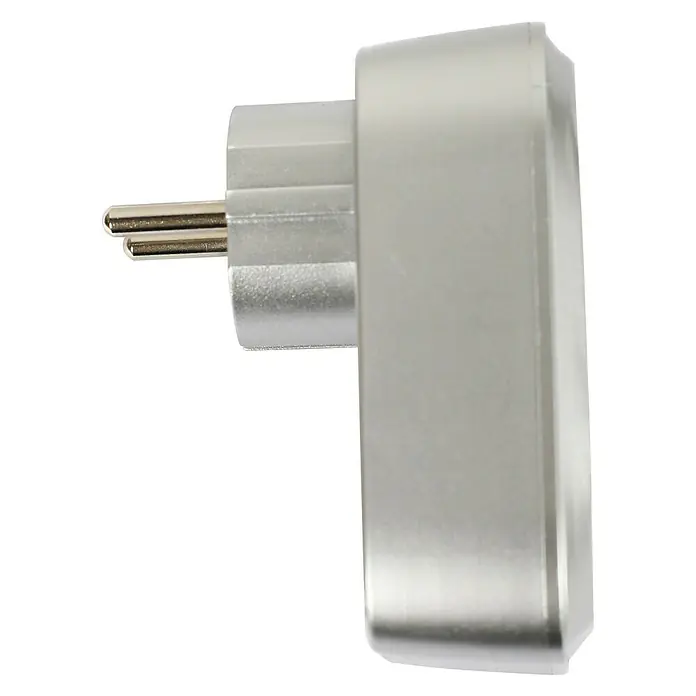 Voltomat Funksteckdosen-Set 3+1 - Silber, 3.680 W - Linke Seitenansicht