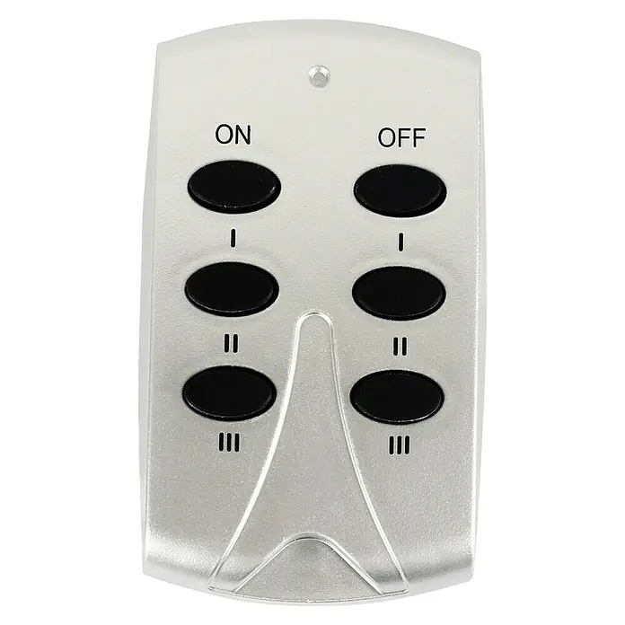 Voltomat Funksteckdosen-Set 3+1 - Silber, 3.680 W - Vorderansicht
