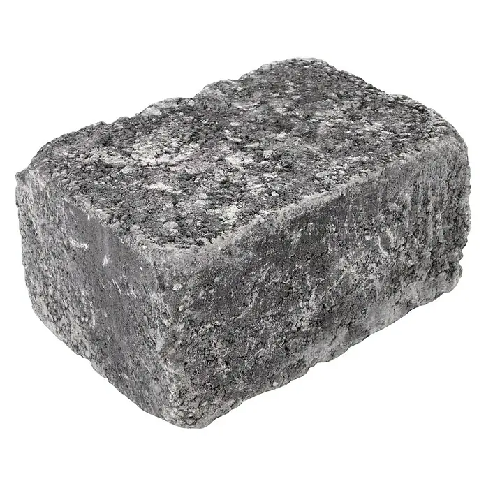 EHL Mauerstein Times Antik XXL - 40 x 20 x 14 cm, Anthrazit, Beton - Diagonale Ansicht