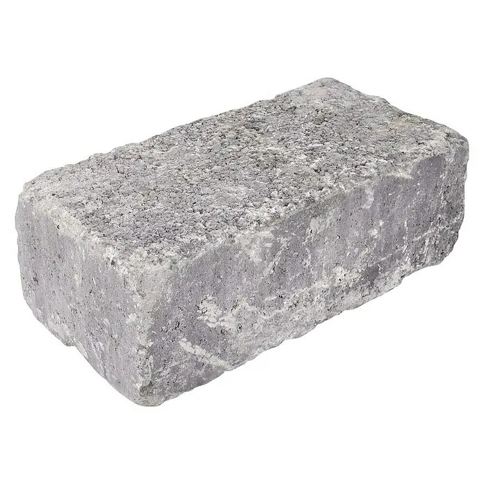 EHL Mauerstein Times Antik XL - 30 x 20 x 14 cm, Anthrazit, Beton - Diagonale Ansicht
