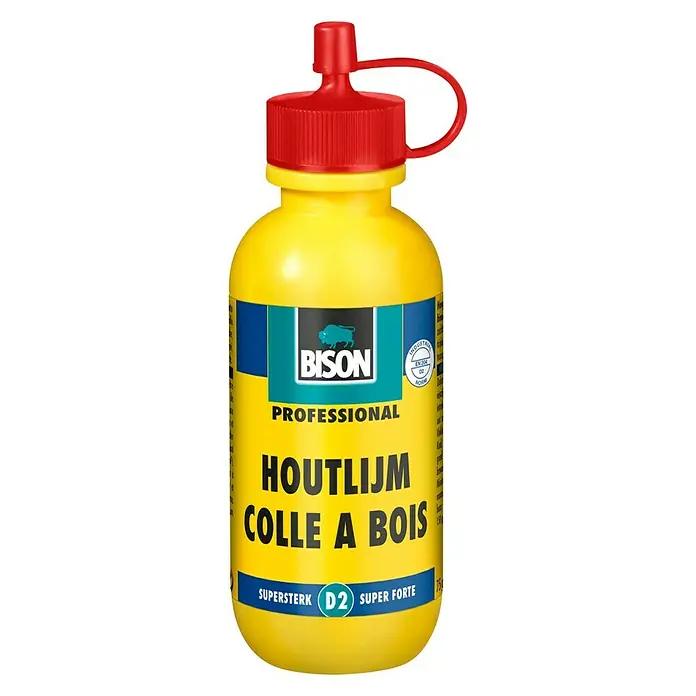 Bison Houtlijm - 75 g, Fles - Vooraanzicht