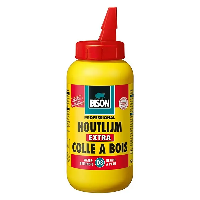 Bison Houtlijm Extra - 750 g, Fles - Vooraanzicht