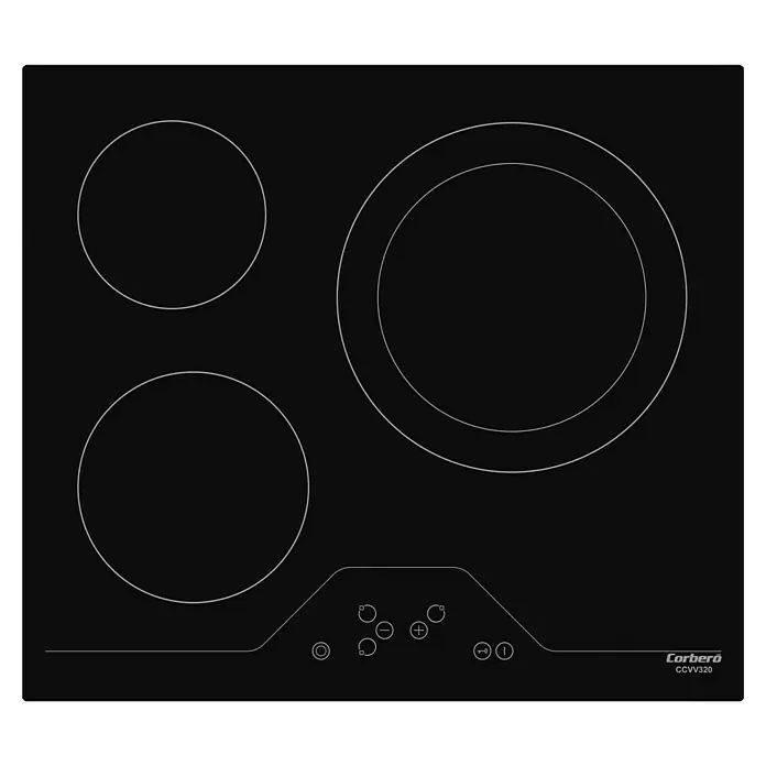Corberó Set de horno empotrado CCHEV840MX - Número de tipos de calentamiento: 8 ud., Acero inoxidable/Negro - Vista descendente