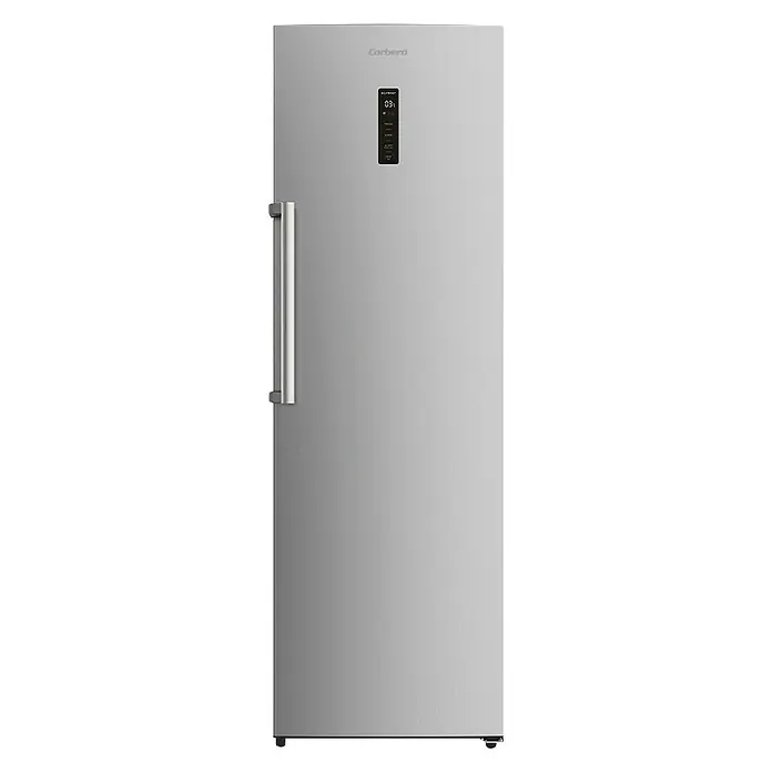 Corberó Nevera CCLH18520NFX - Contenido útil total: 359 l, L x An x Al: 65 x 59,5 x 185 mm, Acero inoxidable - Vista frontal