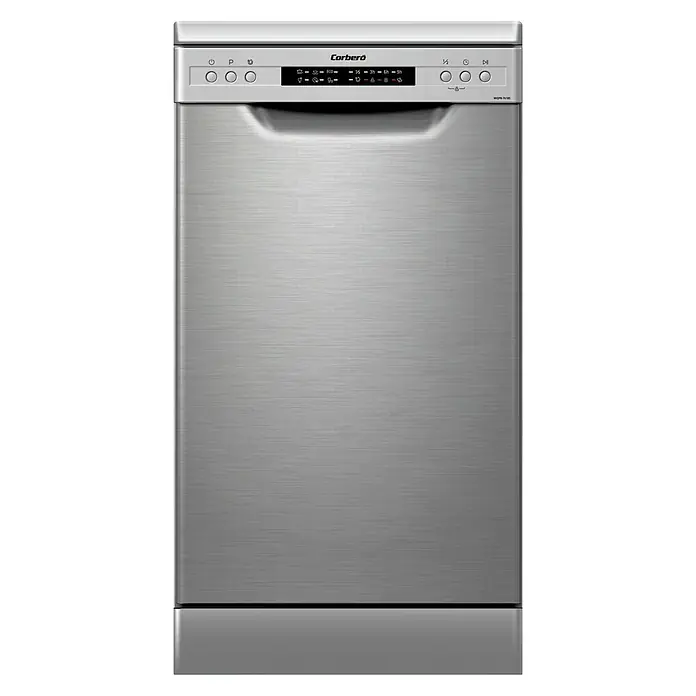 Corberó Lavavajillas CLVM456419X - Apto para: 10 cubiertos, Consumo de agua: 2.520 l/año, 61 x 44,8 x 84,5 cm - Vista frontal