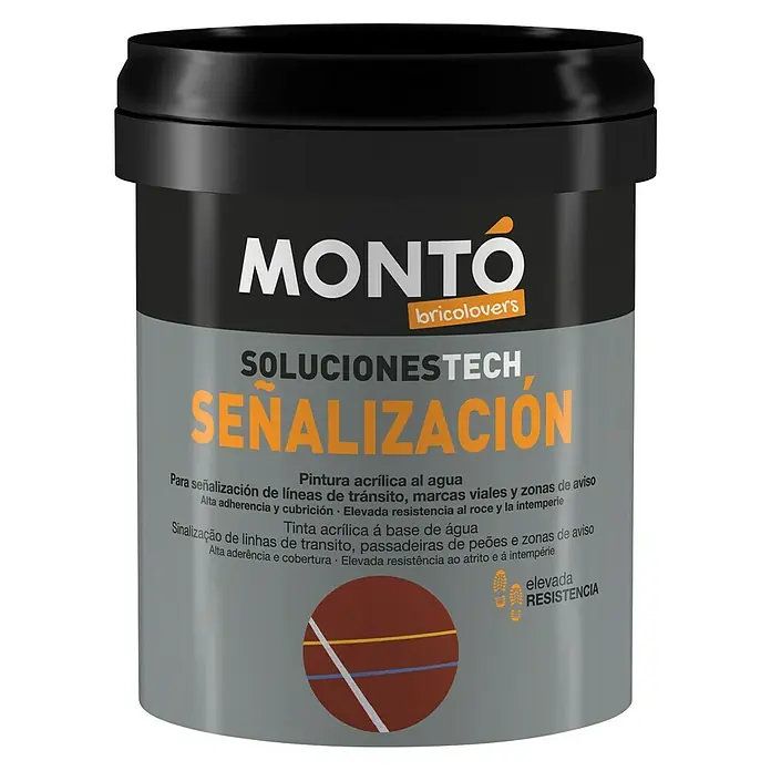 Montó Bricolovers Pintura de señalización Soluciones Tech - Blanco, 750 ml - Vista frontal