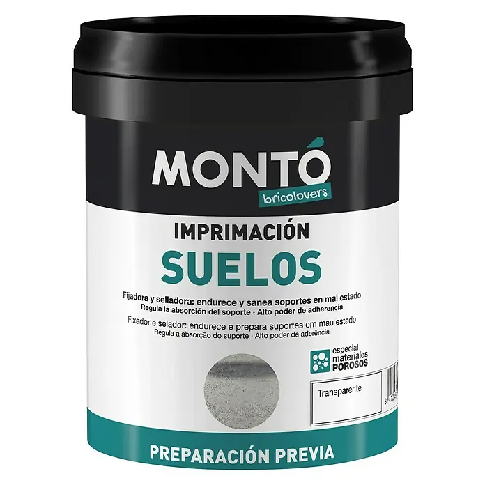 Montó Bricolovers Imprimación Suelos - Incoloro, 750 ml - Vista frontal