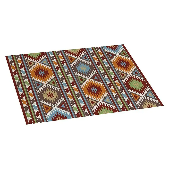 Alfombra de vinilo Croma Kilim Mult - Multicolor, 75 x 45 cm - Vista descendente