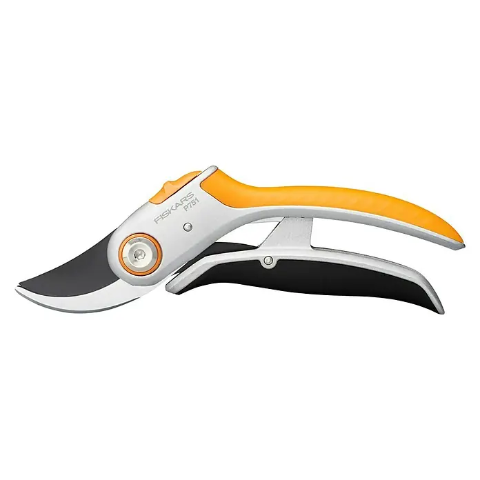 Fiskars Plus Gartenschere P751 - Bypass, Max. Aststärke: 24 mm - Linke Seitenansicht