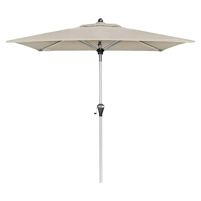 Doppler Active Sonnenschirm Auto Tilt - Natur, 210 x 140 cm - Vorderansicht