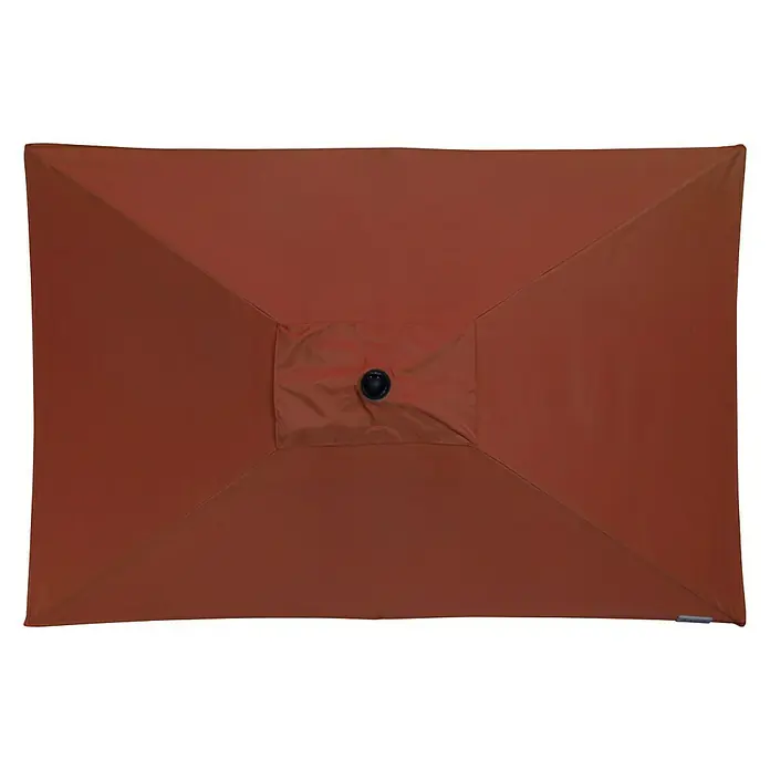Doppler Active Sonnenschirm Auto Tilt - Terracotta, 210 x 140 cm - Ansicht von oben