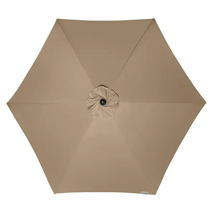 Doppler Active Suncobran s automatskim zatvaranjem - Greige, Promjer: 210 cm - Pogled odozgo