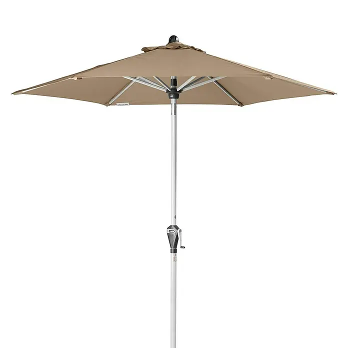 Doppler Active Suncobran s automatskim zatvaranjem - Greige, Promjer: 210 cm - Pogled sprijeda