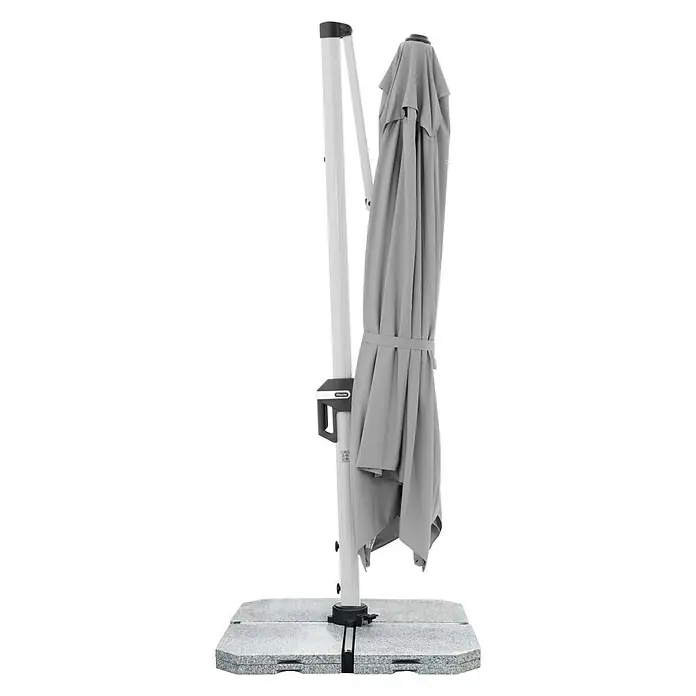 Doppler Active Pendelschirm - Hellgrau, 350 x 260 cm - Vorderansicht