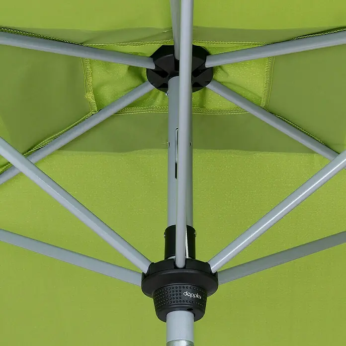 Doppler Active Sonnenschirm Auto Tilt - Fresh Green, 210 x 140 cm - Detailaufnahme