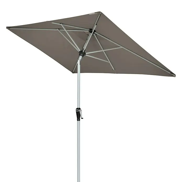 Doppler Active Sonnenschirm Auto Tilt - Greige, 210 x 140 cm - Diagonale Ansicht
