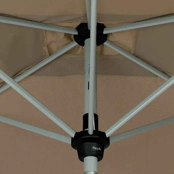 Doppler Active Sonnenschirm Auto Tilt - Greige, 210 x 140 cm - Detailaufnahme